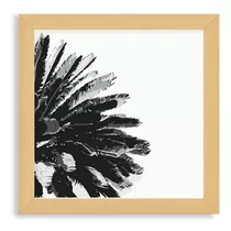 Cuadro Decoracion 20x20 Chato Natural Black Palm Tree