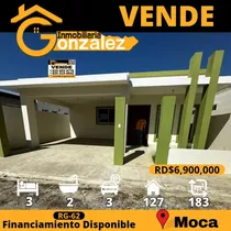 Inmobiliaria González Vende Moderna Casa En Moca 