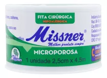 Fita Cirúrgica Microporosa Missner 2,5cm X 4,5m