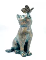 Figura Decorativa Gato Interior O Exterior Jardin