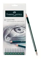 Lapiz Faber Castell 9000 Grafito X12 Und