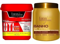 Forever Liss Máscara Uti 950g + Banho De Verniz 1kg