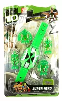 Brinquedo Relógio Ben 10 Omniverse Ominitrix Som E Luz 5 Pçs