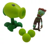 Boneco Brinquedo Plants Vs Zumbis Miniatura Planta Verde