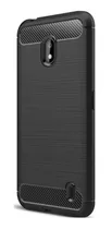 Funda Tpu Fibra Carbono Para Nokia 2.2 + Film Templado