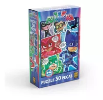 Novo Quebra - Cabeça Grow 30 Peças Pj Masks 03520