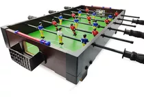 Mesa De Tótó Pebolim 70cm Com 2 Bolinhas Futebol Hoyle Games Cor Da Mesa De Pebolim Marrom-escuro