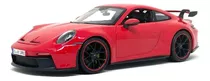 Miniatura Carro Porsche 911 Gt3 2022 1:18 Maisto Vermelho