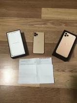 iPhone 11 Pro Max Dourado Único Dono Com Nota Muito Novo