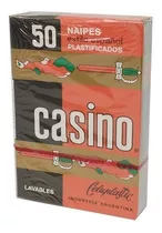 Naipes Casino Mazo X 50 Cartas X 1 Un. (color Rojo / Verde)