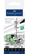 Rotuladores Ecco Pigment Fineliners Faber-castell X6 Uds.