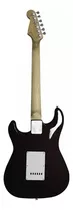 Guitarra Elétrica Stratocaster Queen's 6 Cordas Cor Preto Material Do Diapasão Madeira De Lei