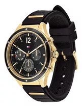 Reloj Tommy Hilfiger 1782282 Mujer 100% Original Garantizado Color De La Correa Negro Color Del Bisel Negro