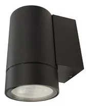 Luminario Arbotante Para Pared Exterior Mh-6135 1x Gu10 Ip65 Color Negro