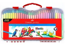 Faber Castell Fiesta 60 Marcadores Plumones Colores Variados