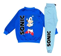 Conjunto Sudadera Sonic Para Niños