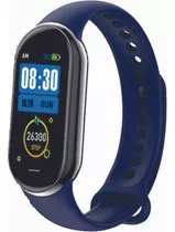 Reloj Inteligente M8 Deportes Fitness Presion Arterial 2023 Color De La Caja Blanco Color De La Malla Azul