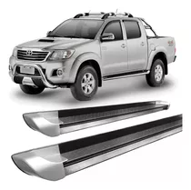 Estribo Hilux 2005 A 2015 Chapa Personalizado Prata C/d