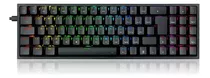 Teclado Mecânico Redragon Switch Blue Pollux K628 Rgb Preto Idioma Português Brasil