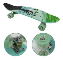 Patineta Skate Tabla Mini Longboard Con Luces Con Abertura