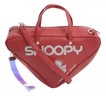 Bolsa Snoopy Feminina Triangular Pequena Sp5903 Cor Vermelho