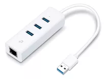 Adaptador Rede Gigabit + Hub 3 Portas Usb 3.0 Tp-link Ue330