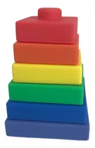 Quebra-cabeça Torre Empilhar Montessori Brinquedo Educativo