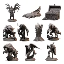 Kit Miniaturas Cruz Da Planície 30 Peças D&d Rpg Coleção 