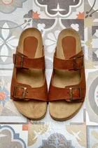 Sandalias Base Birk De Cuero