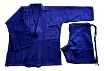 Judo Gi Adultos Conjunto Completo Lona - Azul