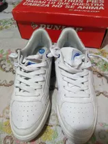 Zapatillas Blancas Dunlop, Nro. 39 Horma Angosta, Nuevas