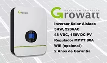 Inversor Para Paneles Solares 5kw, 220vc