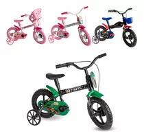 Bicicleta Infantil Aro 12 Infantil Rodinhas Menino Menina