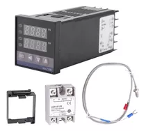 Kit Pirómetro Rex-c100 Control Temperatura + Relay Ssr + K
