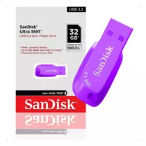 Pendrive Sandisk Ultra Shift 32gb 3.2 Gen 1 Rápido Usb Note