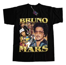 Remera Música Bruno Mars Dtf Estampa Grande Calidad Premium