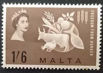 D5898 - Malta - Campanha Contra A Fome Yvert 284 De 1963 Nnn