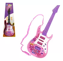 Guitarra Musical Infantil Brinquedo Luz E Som Violão Musica 