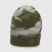 Gorro De Niño De Lana Camuflado Verde (2 A 12 Años)