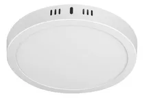 Luminario Plafón Redondo 18w 1600lm Volteck Pla-207l Color Blanco