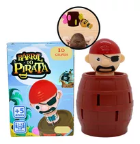 Jogo Brinquedo Infantil Mini Barril Pula Pirata Diversão