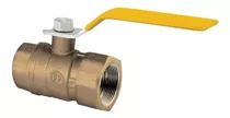 Llave De Paso Gas 1 Pulgada Fundicion Pacifico Fp 100%bronce