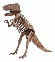 Quebra-cabeça Mdf 3d Dinossauro Tiranossauro Rex Pasiani