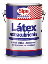 Latex Extracubriente Con Antihongos Sipa Galon Blanco Acabado Mate