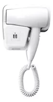 Secador De Cabello Soporte Pared + 2 Usb - Hotel - 220v