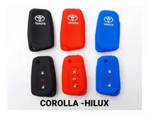 Funda Llave Navaja Silicona Toyota Hilux Corolla 3 Botones