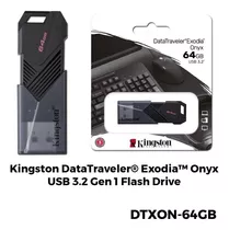 Pendrive Kingston 64gb Datatraveler Exodia Onyx Usb 3.2