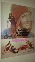 P317 Clipping Publicidad Zapatos Para Damas Indiana Año 1974