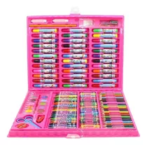 Maleta Pintura Infantil P/ Colorir Kit Escolar Estojo 150pc