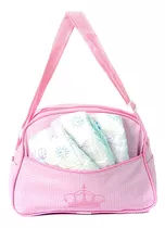 Bolsa Maternidade 03 Fraldas Para Boneca Bebê Reborn Rosa